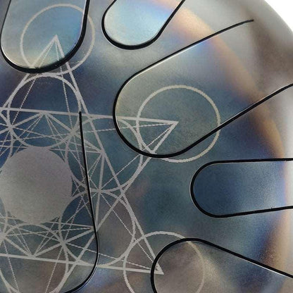 AS TEMAN Steel Tongue Drum | Constellation Series Tanktrommel für Yoga & Meditation mit Geschenkset | 12 Zoll 15 Töne mehrere Muster