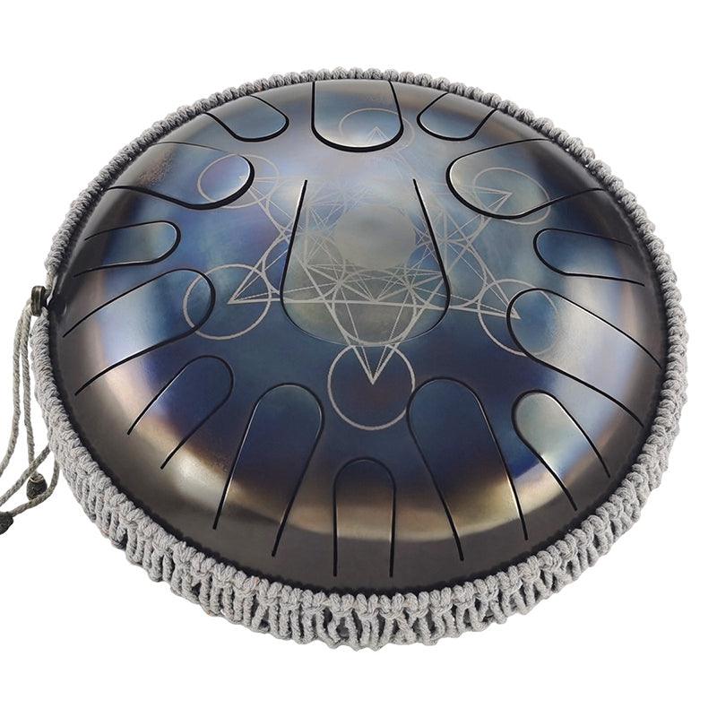 AS TEMAN Steel Tongue Drum | Constellation Series Tanktrommel für Yoga & Meditation mit Geschenkset | 12 Zoll 15 Töne mehrere Muster