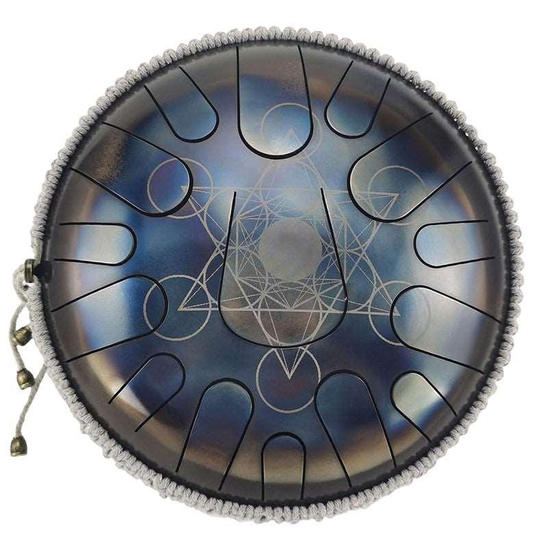 AS TEMAN Steel Tongue Drum | Constellation Series Tanktrommel für Yoga & Meditation mit Geschenkset | 12 Zoll 15 Töne mehrere Muster