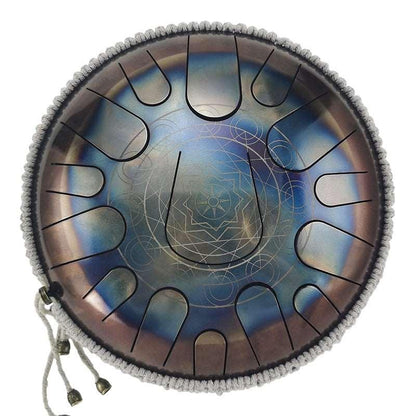 AS TEMAN Steel Tongue Drum | Constellation Series Tanktrommel für Yoga & Meditation mit Geschenkset | 12 Zoll 15 Töne mehrere Muster