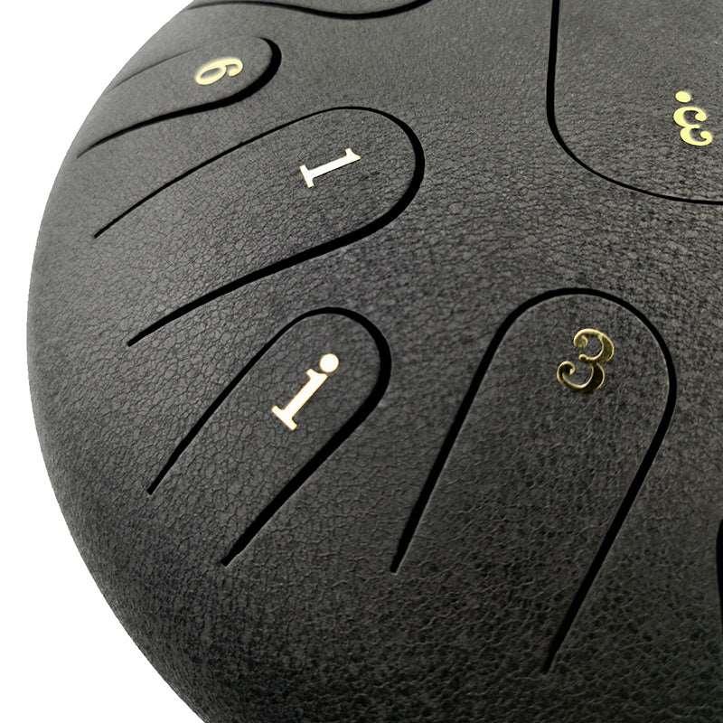 AS TEMAN Steel Tongue Drum | 12 Zoll 15 Töne Tanktrommel für Yoga & Meditation mit Geschenkset | Personalisierte Beschriftung