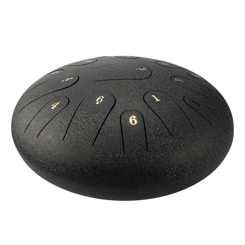 AS TEMAN Steel Tongue Drum | 12 Zoll 15 Töne Tanktrommel für Yoga & Meditation mit Geschenkset | Personalisierte Beschriftung