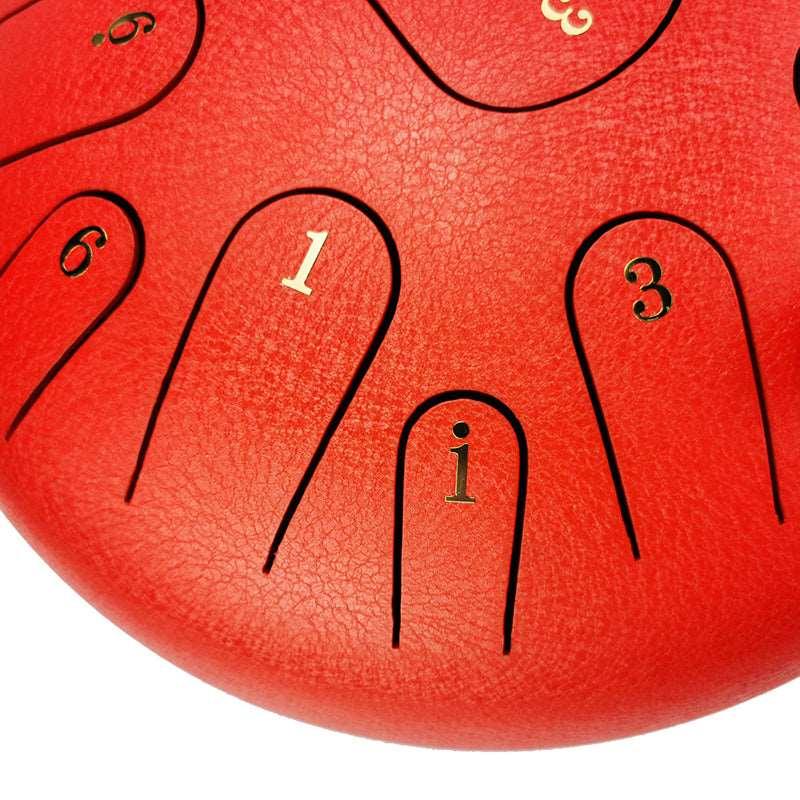 AS TEMAN Steel Tongue Drum | 12 Zoll 15 Töne Tanktrommel für Yoga & Meditation mit Geschenkset | Personalisierte Beschriftung