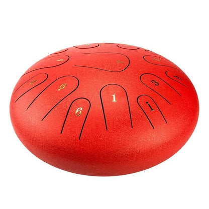 AS TEMAN Steel Tongue Drum | 12 Zoll 15 Töne Tanktrommel für Yoga & Meditation mit Geschenkset | Personalisierte Beschriftung