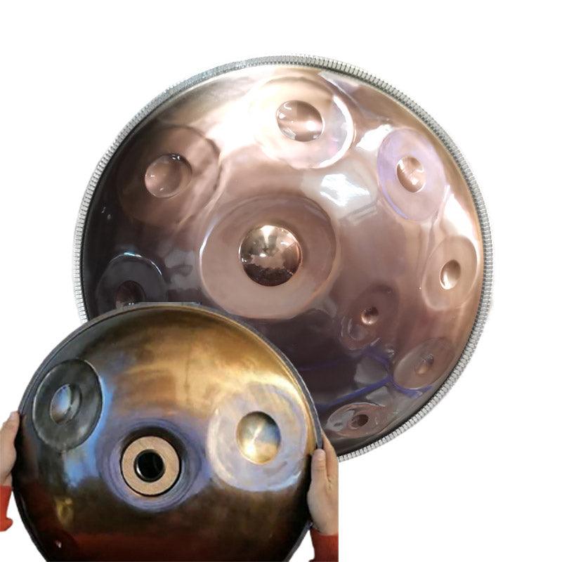 Lighteme Customized E3 Master Version / Standard Version High-end Stainless Steel Handpan Drum, Available in 432 Hz and 440 Hz, 22 Inch 9/10/11/13 Notes Professional Performances Percussion Instrument