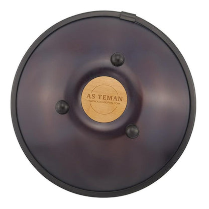 AS TEMAN Steel Tongue Drum | Black-Hole Universe Series Tanktrommel für Yoga & Meditation mit Geschenkset | 14 Zoll 14 Töne Lila