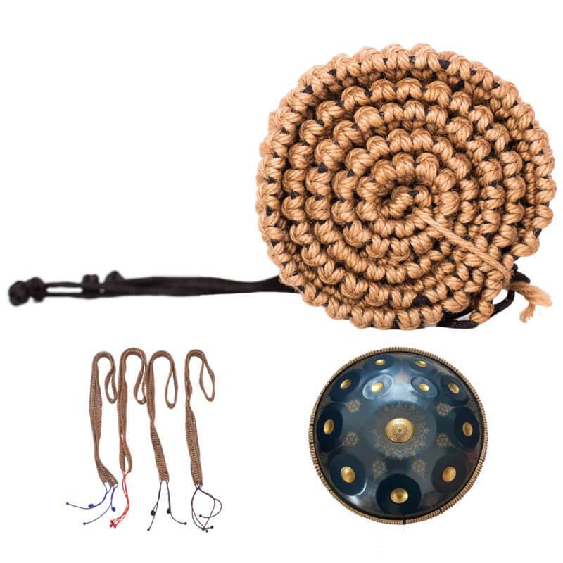 Lighteme Hand Braided Decorative Rope For Handpan Drums - Hemp on the outside, Nylon on the inside