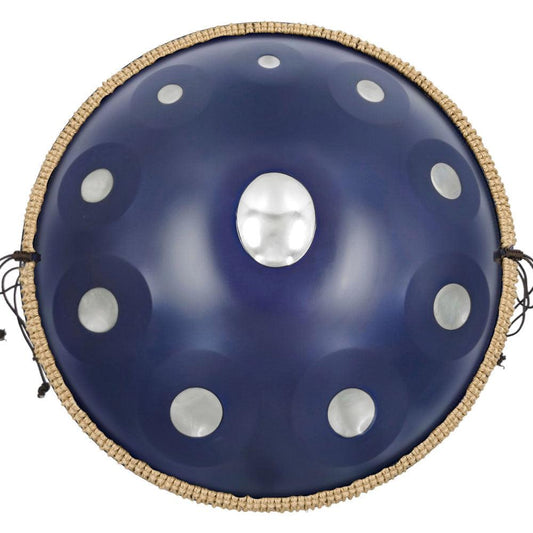 MiSoundofNature DC Handpan Drum Proton 22 Pouces 10 Notes Ré Mineur Kurd Scale Hangdrum