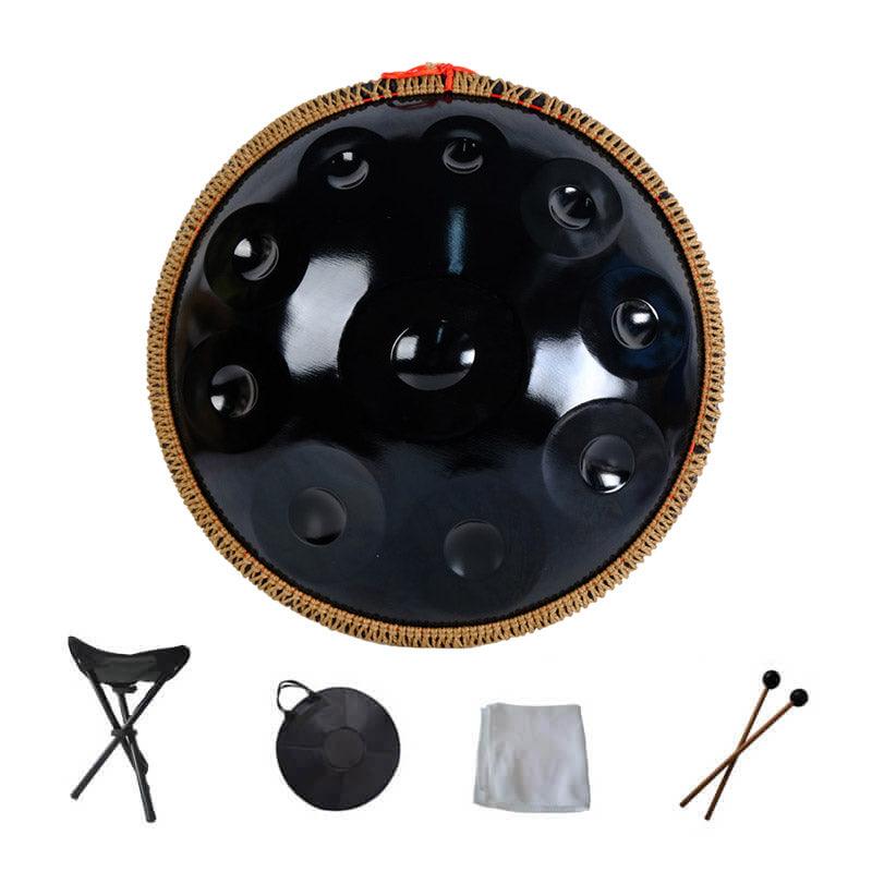 Lighteme Pressage à La Machine 22 Pouces 10 Notes Ré Mineur Acier Inoxydable Handpan Drum