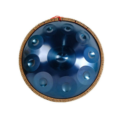 Lighteme Pressage à La Machine 22 Pouces 10 Notes Ré Mineur Acier Inoxydable Handpan Drum