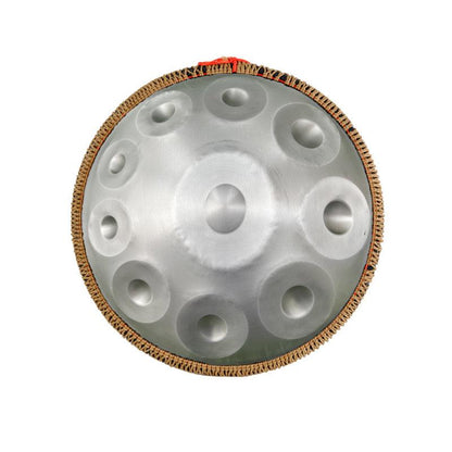 Lighteme Pressage à La Machine 22 Pouces 10 Notes Ré Mineur Acier Inoxydable Handpan Drum