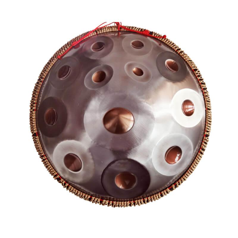 Lighteme 22 Zoll 12 Noten Kurd d-Moll (F-Dur) Edelstahl Handpan Drums mit Seil