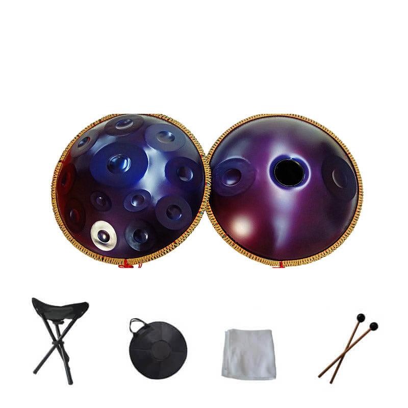 22 Zoll 14(12+2) Noten Kurd D-Moll (F-Dur) Edelstahl Handpan Drums mit Seil