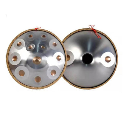 22 Zoll 14(12+2) Noten Kurd D-Moll (F-Dur) Edelstahl Handpan Drums mit Seil