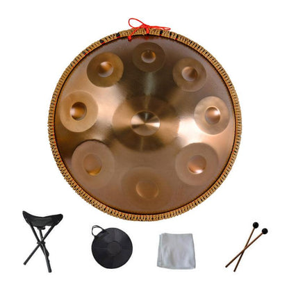 Lighteme 22 Inches 9 Notes D Minor Stainleacss Steel Handpan Drum With Rope