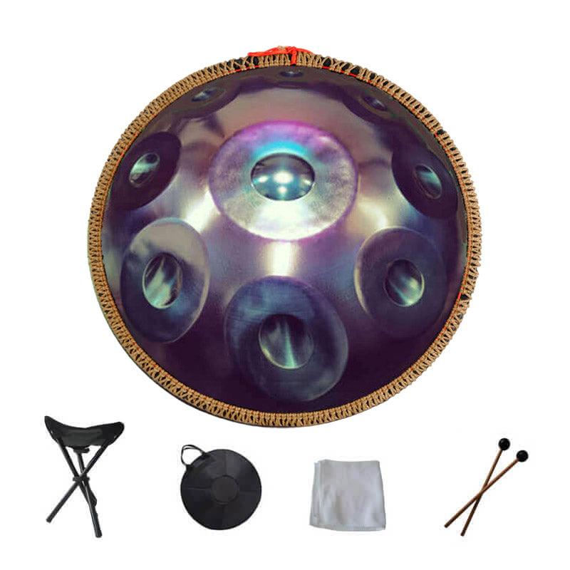 Lighteme 22 Inches 9 Notes D Minor Stainleacss Steel Handpan Drum With Rope