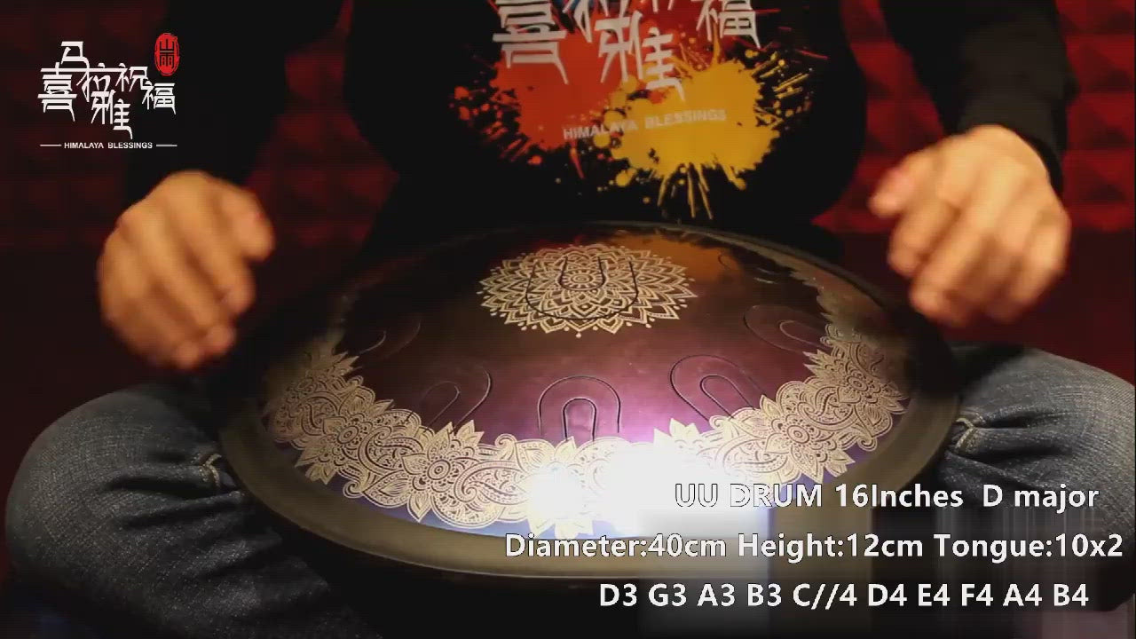 Lighteme 14/16/18 In 9/10/11 X 2 Notes Koi Titanium Alloy Steel UU Tongue Drums in 432 440 Hz - C/D Minor, D/E Major, Celtic, Aeolian, Arab/Chinese/Japanese Mode