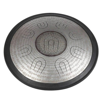Lighteme 14/16/18 In 9/10/11 X 2 Notes Tibetan Titanium Alloy Steel UU Tongue Drums in 432 440 Hz - C/D Minor, D/E Major, Celtic, Aeolian, Arab/Chinese/Japanese Mode