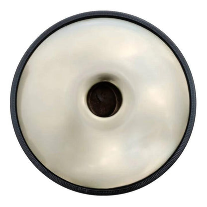 Lighteme Acier inoxydable Handpan Drum Mini 18 pouces Pure Golden 9 Notes G Mineur Hangdrum