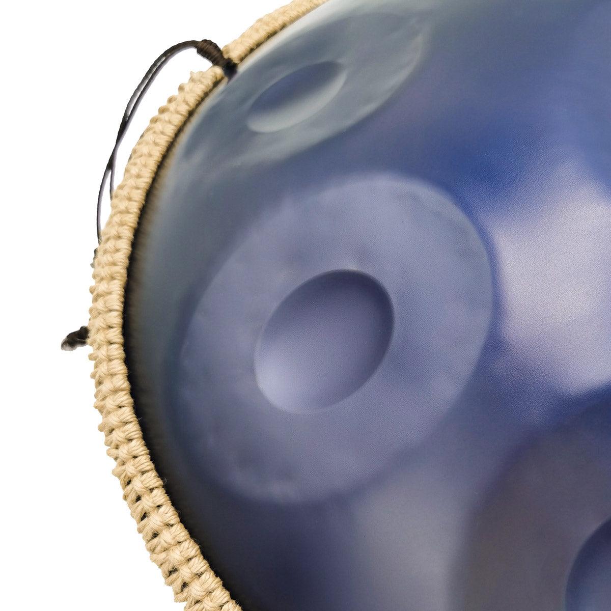 Lighteme Acier nitruré Handpan Drum Pure Purple 22 Pouces 9 Notes Ré Mineur Kurd Scale Hangdrum