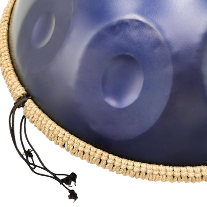 MiSoundofNature DC Handpan Drum Pure Purple 22 pouces 10 Notes Ré Mineur Kurd Scale Hangdrum