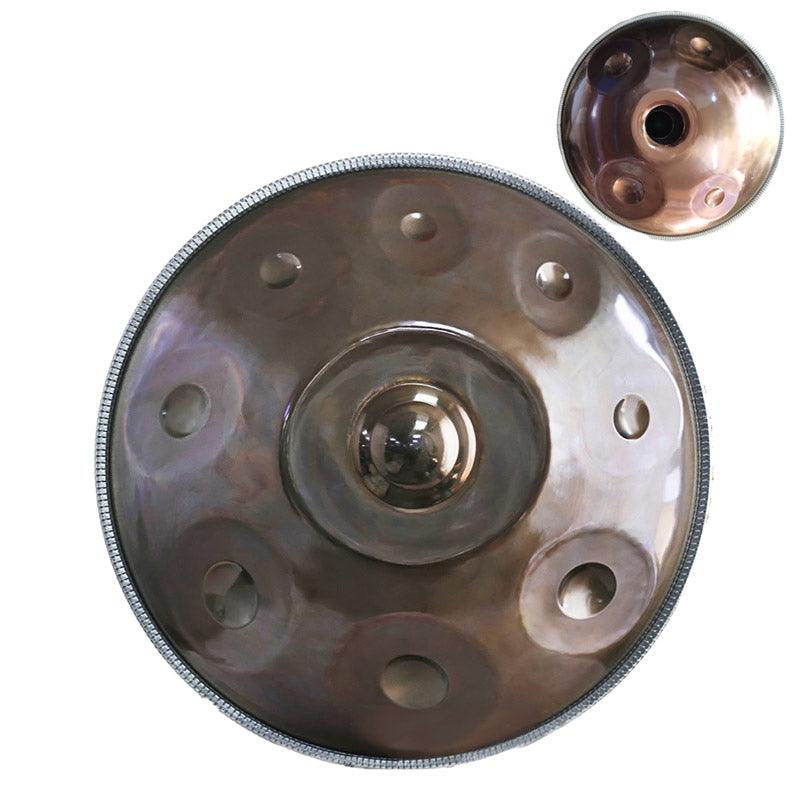 Lighteme Customized A2 Master Version High-end Stainless Steel Handpan Drum, Available in 432 Hz and 440 Hz, 22 Inch 9/13/14/15 Notes Professional Performances Percussion Instrument