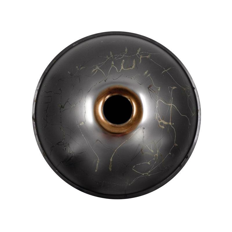 Lighteme As Teman Handpan Dark Knight 10 notes échelle ré mineur Hangdrum bleu violet avec coffret cadeau