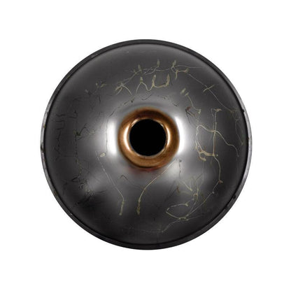 Lighteme As Teman Handpan Dark Knight 10 notes échelle ré mineur Hangdrum bleu violet avec coffret cadeau