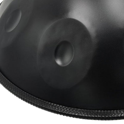AS TEMAN Handpan Kaufen - Edelstahl 10 Töne Kurd D Moll 432 440 Hz Hang Drum Schwarz