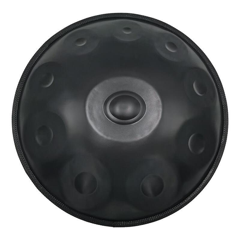 AS TEMAN Handpan Kaufen - Edelstahl 10 Töne Kurd D Moll 432 440 Hz Hang Drum Schwarz