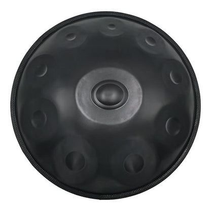 AS TEMAN Handpan Kaufen - Edelstahl 10 Töne Kurd D Moll 432 440 Hz Hang Drum Schwarz