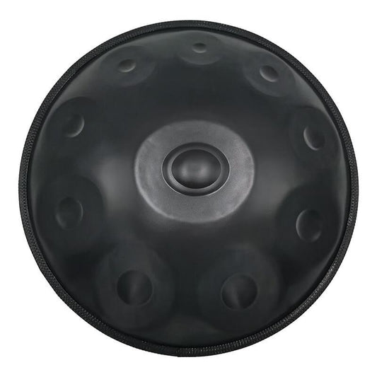 Lighteme As Teman Handpan Pure Black 10 Notes D Minor Scale Hangdrum with gift set