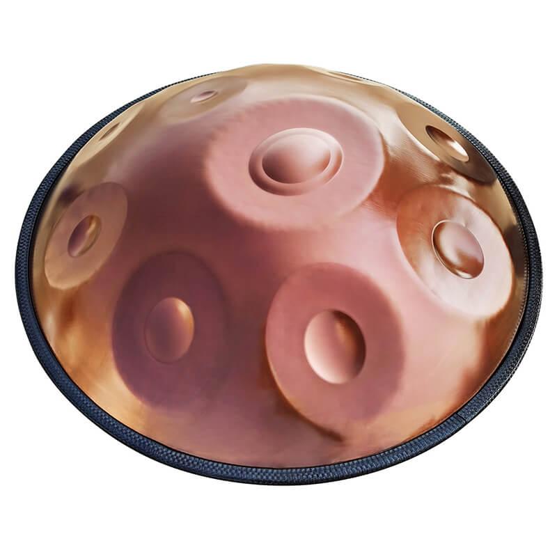 AS TEMAN Handpan Pure Brown 10 Notes Ré Mineur Scale Hangdrum avec coffret cadeau