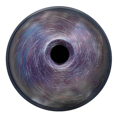 AS TEMAN Handpan Neutron Star 10 Notes Ré Mineur Scale Purple Hangdrum avec coffret cadeau