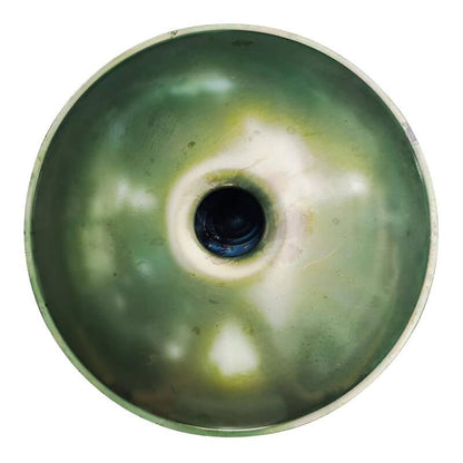 Lighteme As Teman Handpan Resident Evil 10 Notes D Minor Scale Green hangdrum with gift set
