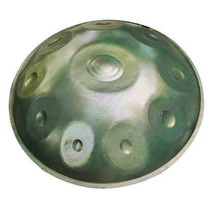 Lighteme As Teman Handpan Resident Evil 10 Notes D Minor Scale Green hangdrum with gift set