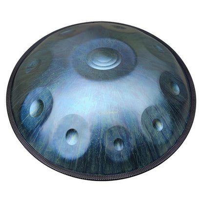 Lighteme As Teman Handpan Stars 10 Notes D Minor Scale Blue hangdrum with gift set