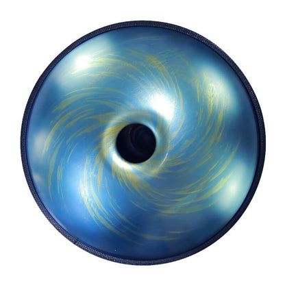 AS TEMAN Handpan Kaufen - d Kurd 10 Töne Hang Drum 432 Hz 440 Hz Nitrierter Stahl (Black-Hole)