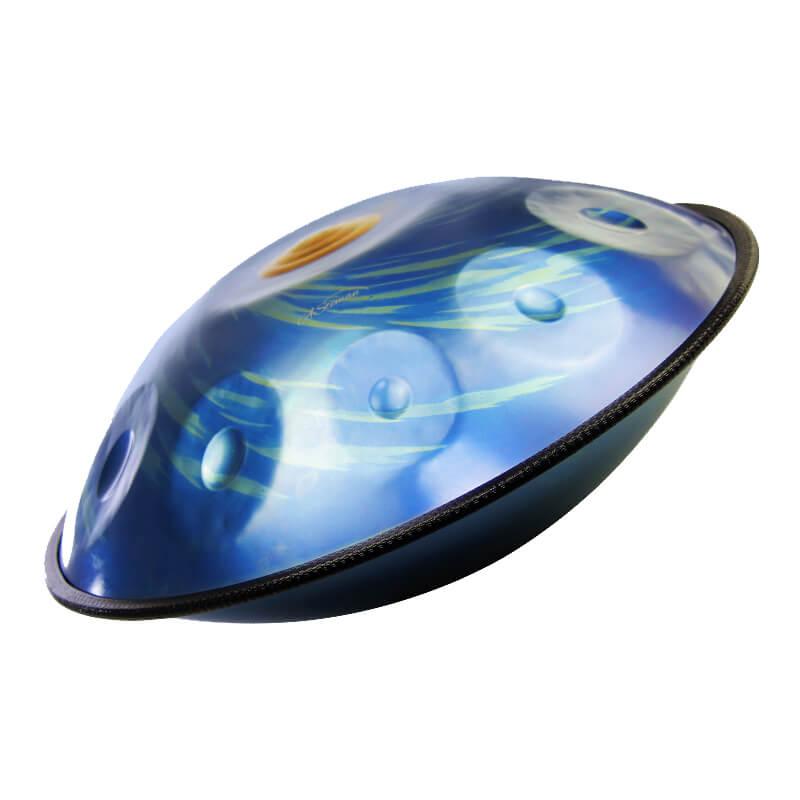 Handpan Black-Hole 10 notes Lighteme AS TEMAN | ÉCHELLE PERSONNALISÉE | Hangdrum avec coffret cadeau