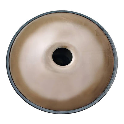 AS TEMAN Handpans - Candle Dragon Hang Drum d Kurd 10 Töne Gold  432 440 Hz Nitrierter Stahl