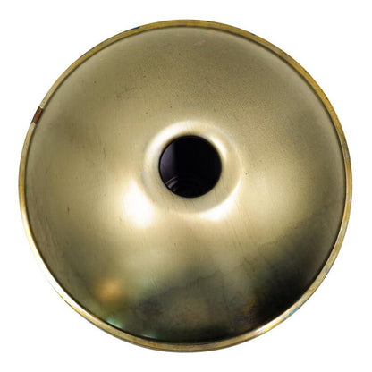 AS TEMAN Handpan Kaufen - Edelstahl 10 Töne Kurd D Moll 432 440 Hz Hang Instrument Gold