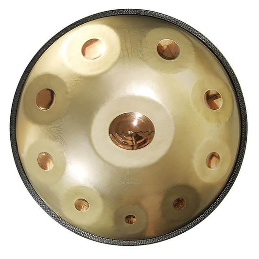Lighteme As Teman Handpan Polaris 10 Notes D Minor Scale Golden hangdrum with gift set