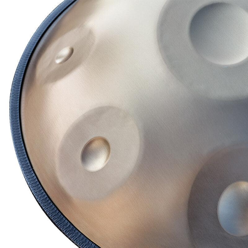 Lighteme As Teman Handpan Pure Golden 8 Notes D Minor | CUSTOM SCALE Hangdrum with gift set