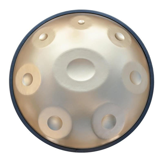 Lighteme As Teman Handpan Pure Golden 8 Notes D Minor | CUSTOM SCALE Hangdrum with gift set