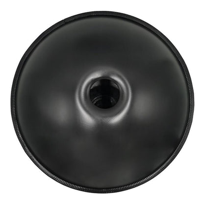 AS TEMAN Handpan Pure Black 9 Notes Ré Mineur Scale Hangdrum avec coffret cadeau