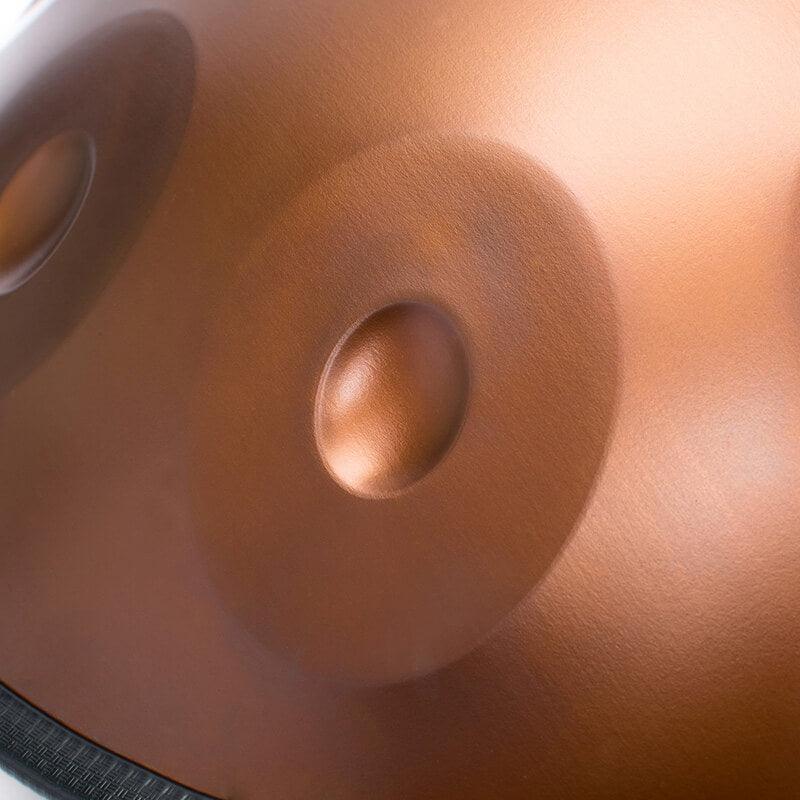 AS TEMAN Handpan Pure Brown 9 Notes Ré Mineur Scale Hangdrum avec coffret cadeau