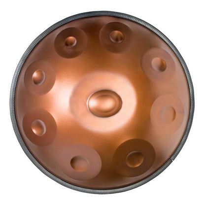 AS TEMAN Handpan Pure Brown 9 Notes Ré Mineur Scale Hangdrum avec coffret cadeau