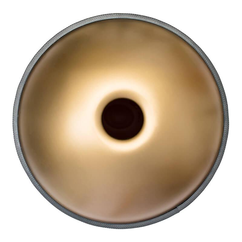 Handpan Lighteme As Teman Pure Golden 9 notes | ÉCHELLE PERSONNALISÉE | Hangdrum avec coffret cadeau
