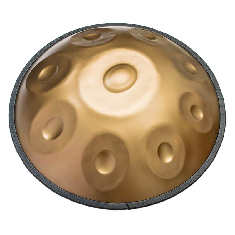 Handpan Lighteme As Teman Pure Golden 9 notes | ÉCHELLE PERSONNALISÉE | Hangdrum avec coffret cadeau
