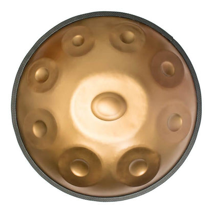 Handpan Lighteme As Teman Pure Golden 9 notes | ÉCHELLE PERSONNALISÉE | Hangdrum avec coffret cadeau